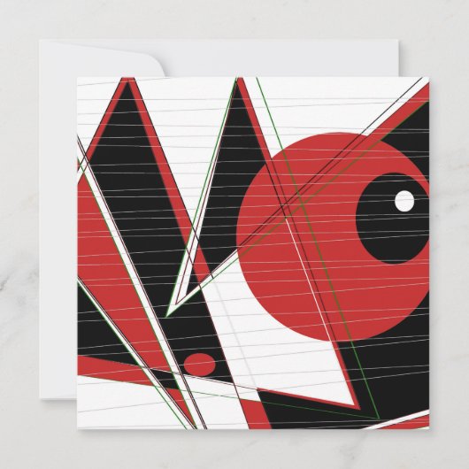 Flachkarte mit rotem Auge (Vorderseite)