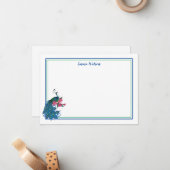 Flachkarte Mitteilungskarte (Vorderseite/Rückseite Beispiel)