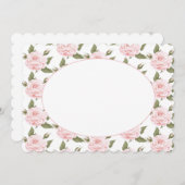 Flachkarte oder Vintage Rosen einladen Einladung (Vorne/Hinten)