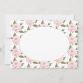 Flachkarte oder Vintage Rosen einladen Einladung (Vorderseite)