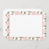 Flachkarte oder Vintage Rosen einladen Einladung (Vorne/Hinten)