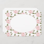 Flachkarte oder Vintage Rosen einladen Einladung (Vorne/Hinten)