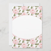 Flachkarte oder Vintage Rosen einladen Einladung (Vorderseite)