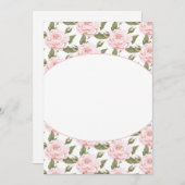 Flachkarte oder Vintage Rosen einladen Einladung (Vorne/Hinten)
