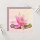 FLACHKARTE : PINK LOTUS KARTE (Vorderseite/Rückseite Beispiel)