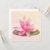 FLACHKARTE : PINK LOTUS KARTE (Vorderseite/Rückseite Beispiel)
