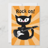 Flachkarte - Rock on! Guitar Rocker Cat (Vorderseite)