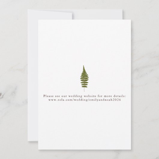 Flachkarte Save the Date (Rückseite)