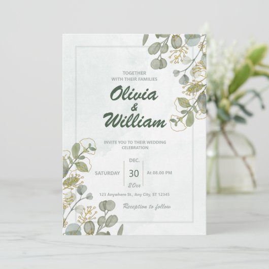 Flachkarte Save the Date (Stehend Vorderseite)