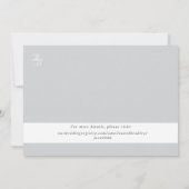 Flachkarte Save the Date (Rückseite)