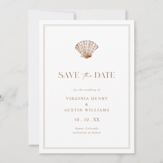 Flachkarte Save the Date (Vorderseite)