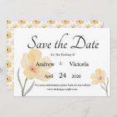 Flachkarte Save the Date (Vorne/Hinten)