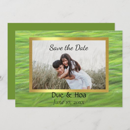 Flachkarte Save the Date (Vorne/Hinten)