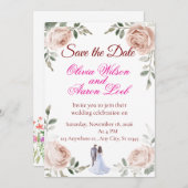 Flachkarte Save the Date (Vorne/Hinten)