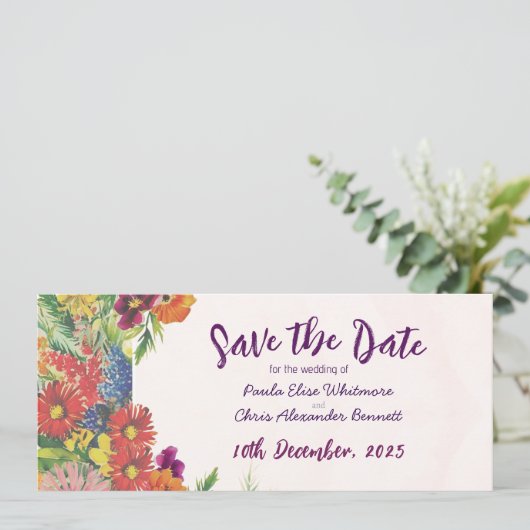 Flachkarte Save the Date (Stehend Vorderseite)