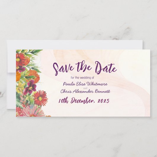 Flachkarte Save the Date (Vorderseite)