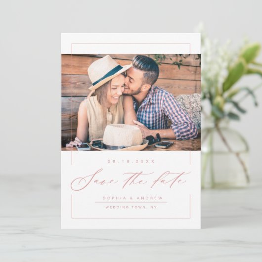 Flachkarte Save the Date (Stehend Vorderseite)