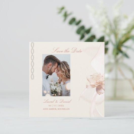 Flachkarte Save the Date (Stehend Vorderseite)