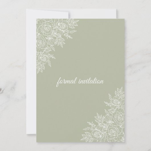 Flachkarte Save the Date (Rückseite)