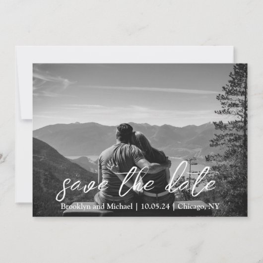 Flachkarte Save the Date (Vorderseite)