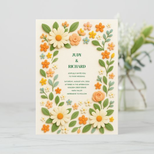 Flachkarte Save the Date (Stehend Vorderseite)