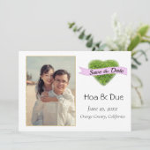 Flachkarte Save the Date (Stehend Vorderseite)