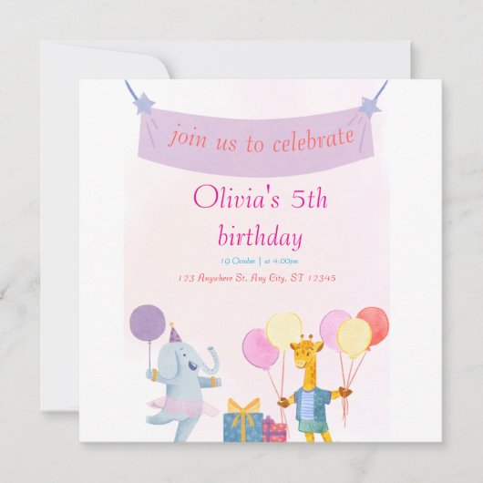 Flachkarte Save the Date Einladung (Vorderseite)