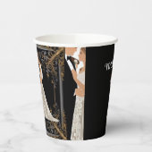 Flachkarte Save the Date Pappbecher (Links)