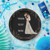 Flachkarte Save the Date Pappteller (Party)