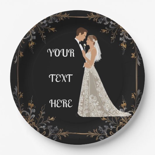 Flachkarte Save the Date Pappteller (Vorderseite)