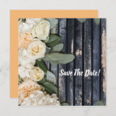 Flachkarte Save the Date rustikal (Vorne/Hinten)