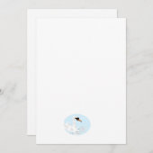 Flachkarte Save the Date : Schöner Schwan (Vorne/Hinten)