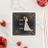 Flachkarte Save the Date Serviette (Beispiel)