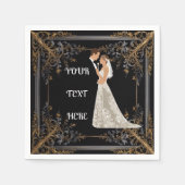 Flachkarte Save the Date Serviette (Vorderseite)