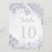 Flachkarte Tischnummer (Vorne/Hinten)