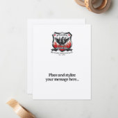 Flachkarte/Umschlag, 4,25" x 5,5", weiß Mitteilungskarte (Vorderseite/Rückseite Beispiel)