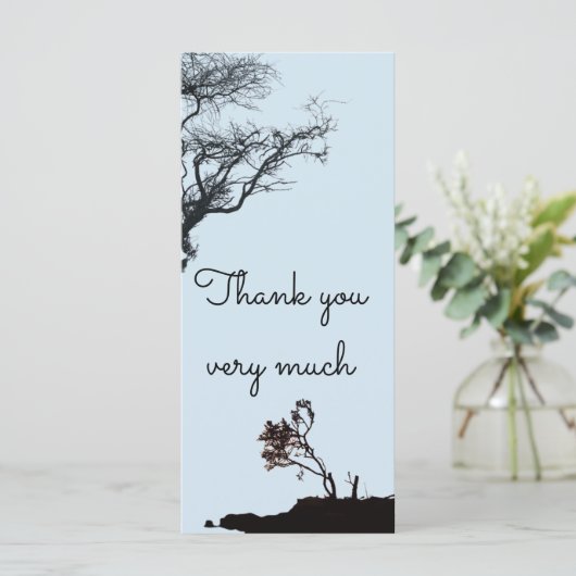 Flachkarte (vielen Dank) (Stehend Vorderseite)