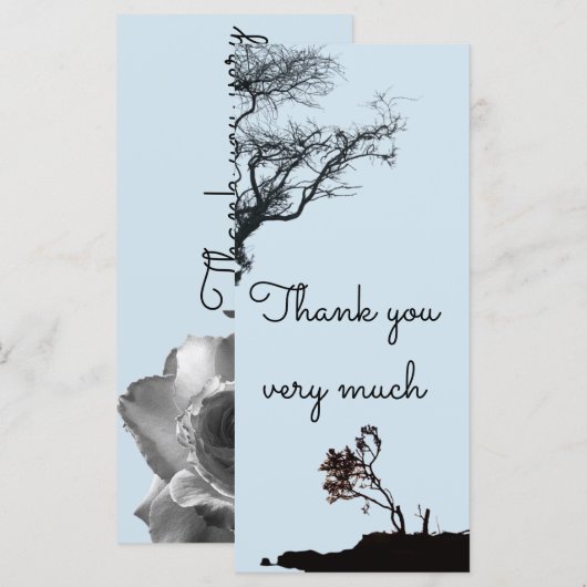Flachkarte (vielen Dank) (Vorne/Hinten)
