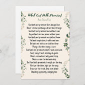 Flachkarte Was Gott versprochen hat Feiertagskarte (Vorne/Hinten)