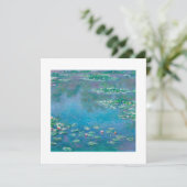 FLACHKARTE : "WASSERLILIEN" NACH MONET (Stehend Vorderseite)