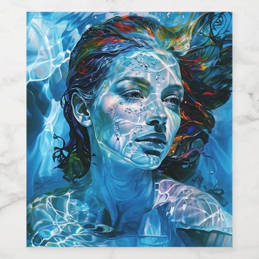 Flachkarte Weinetikett (Einzelnes Label)