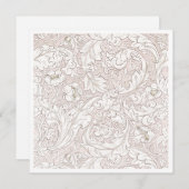 FLACHKARTE : WILLIAM MORRIS : FLORAL PATTERN MITTEILUNGSKARTE (Vorne/Hinten)