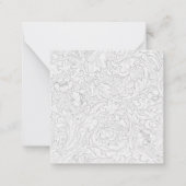 FLACHKARTE : WILLIAM MORRIS : FLORAL PATTERN MITTEILUNGSKARTE (Vorderseite)