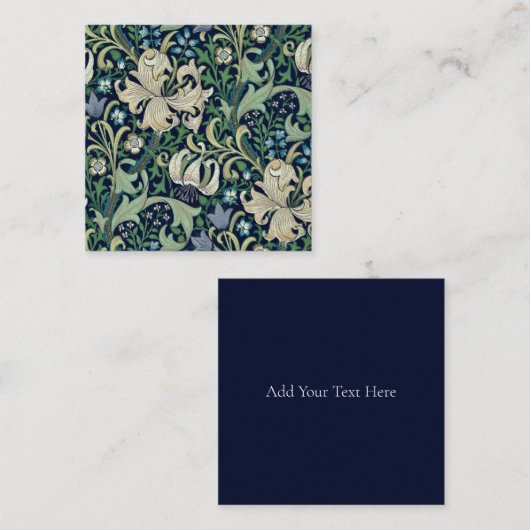 FLACHKARTE : WILLIAM MORRIS : HONEYSUCKLE MITTEILUNGSKARTE (Vorne/Hinten)