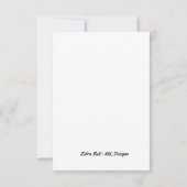 Flachkarte - Zebras-Hintern wird bald zum Laufen Dankeskarte (Rückseite)