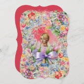 Flachkarten 10 Rot (Cameo Garden) RFPMDesign ©️ 20 Einladung (Vorne/Hinten)