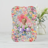 Flachkarten 10 Rot (Cameo Garden) RFPMDesign ©️ 20 Einladung (Stehend Vorderseite)