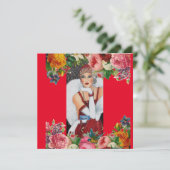 Flachkarten 10 Rote Karten (Snow Bird) RFPMDesign (Stehend Vorderseite)