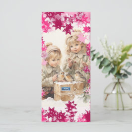 Flachkarten 12 (PinkSnowFlakes) RFPMDesign ©️ 2024