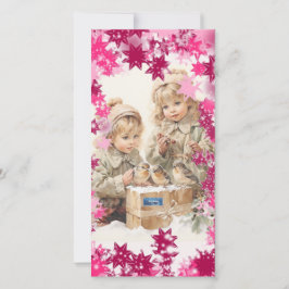 Flachkarten 14 (PinkSnowFlakes) RFPMDesign ©️ 2024